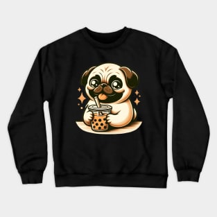 Kawai Cute Pug Crewneck Sweatshirt